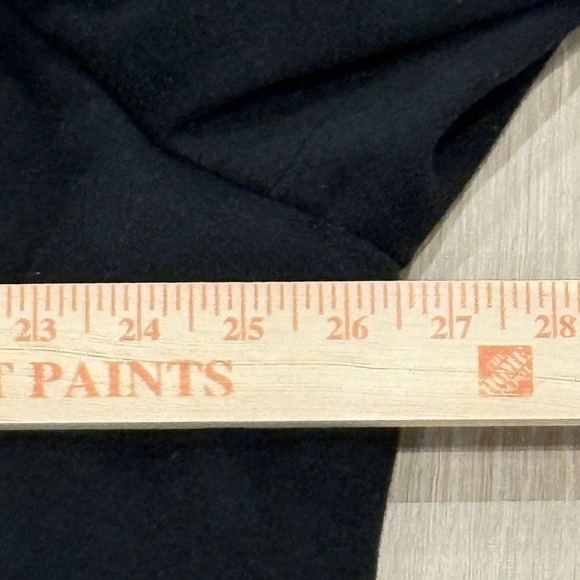 Hart Schaffner & Marx Dayton's Black Pure Virgin Wool Overcoat 44R Union Tags - Picture 9 of 10